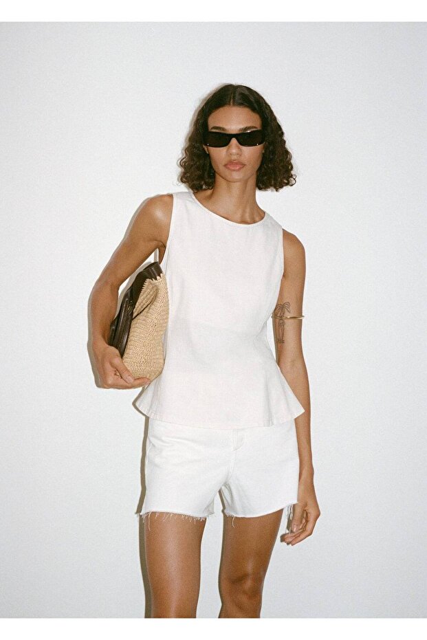 Denim evaze etek - 5