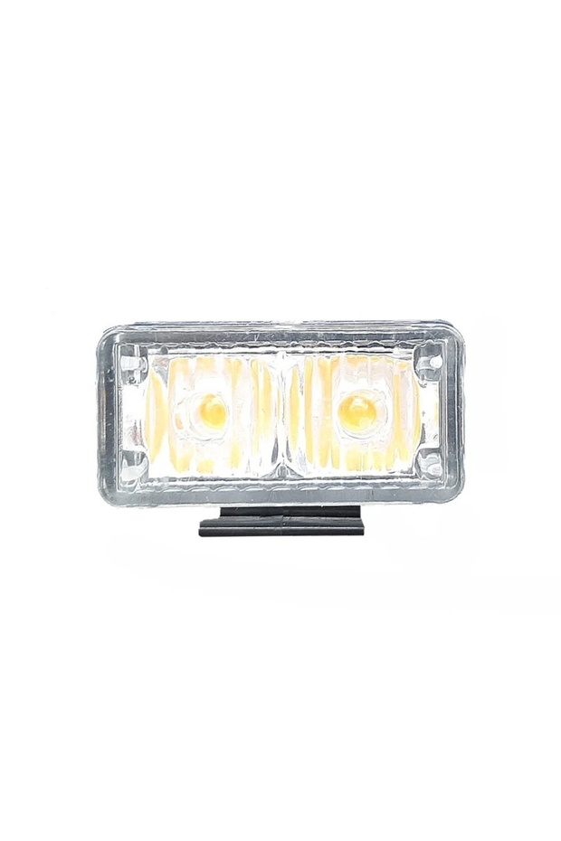 Set 4 Lumini LED, 2 Led, Tip Stroboscop De Avertizare, Galben, Flash, cu Controler, 12V - 2