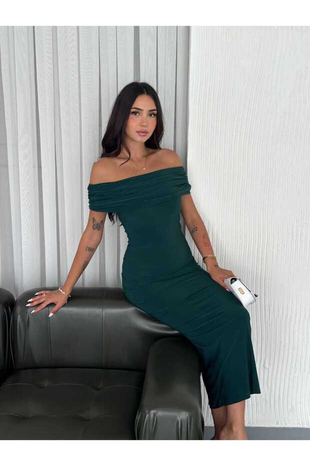 Rochie lungă cu guler Madonna - 3
