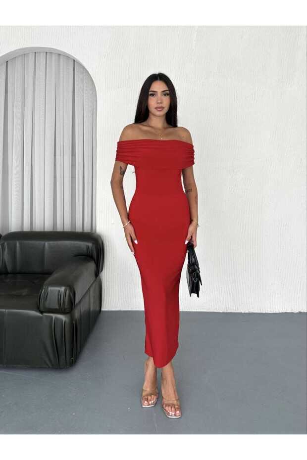 Rochie lungă cu guler Madonna - 1