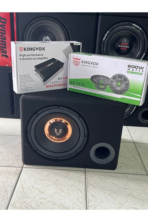 KINGVOX PAKET SES SİSTEMİ AMFİ BAS MİDRANGE - 1