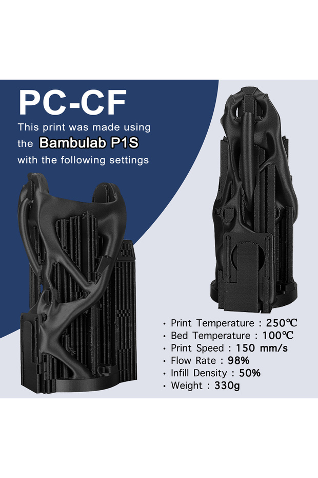 Polikarbon-cf (PC-CF) Filament, 1 Kg - 3
