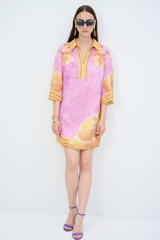 Gömlek Yaka Elbise - 5