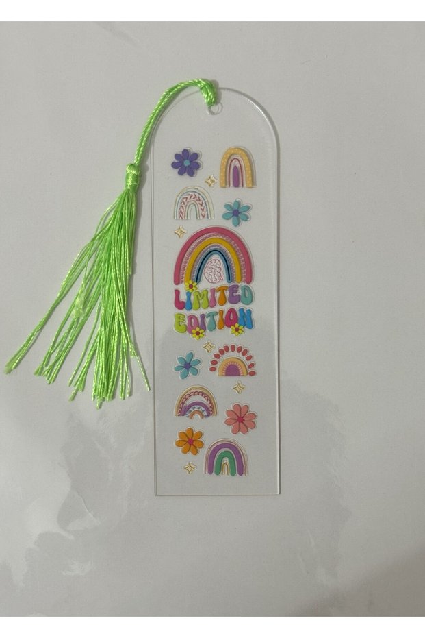 Acrylic Book Marks with Tassels Mottos 1 Piece