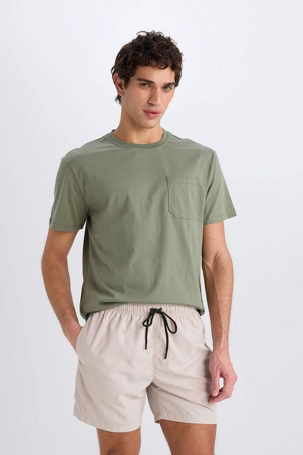 Regular Fit Kısa Boy Yumuşak Tuşeli Deniz Şortu E0993AX25HS - 3
