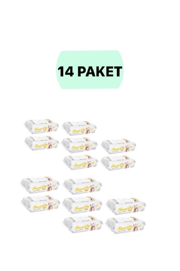 Sensitive 90 Sheets 14 Pack Wet Wipes & Towels