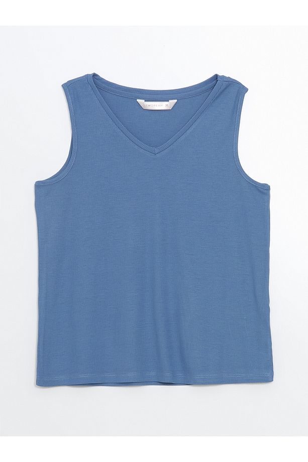 V Yaka Dokulu Kadın Şortlu Pijama Takımı - 6