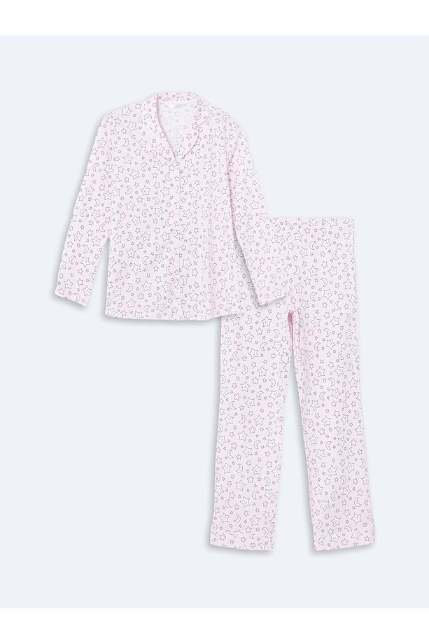 Gömlek Yaka Desenli Hamile Pijama Takımı - 5