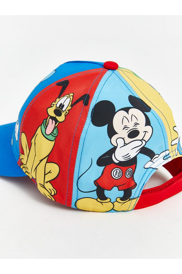 Mickey Mouse Baskılı Erkek Çocuk Kep Şapka - 6