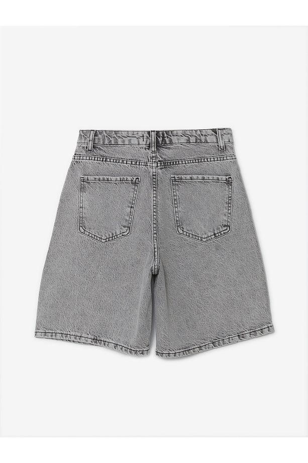Bermuda Fit Kadın Jean Şort - 6