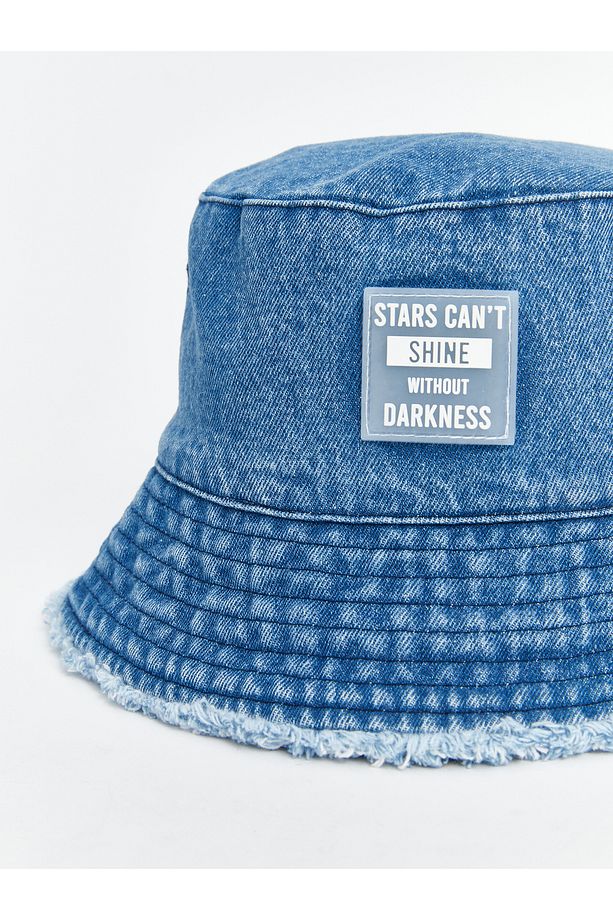 Kız Çocuk Denim Bucket Şapka - 3