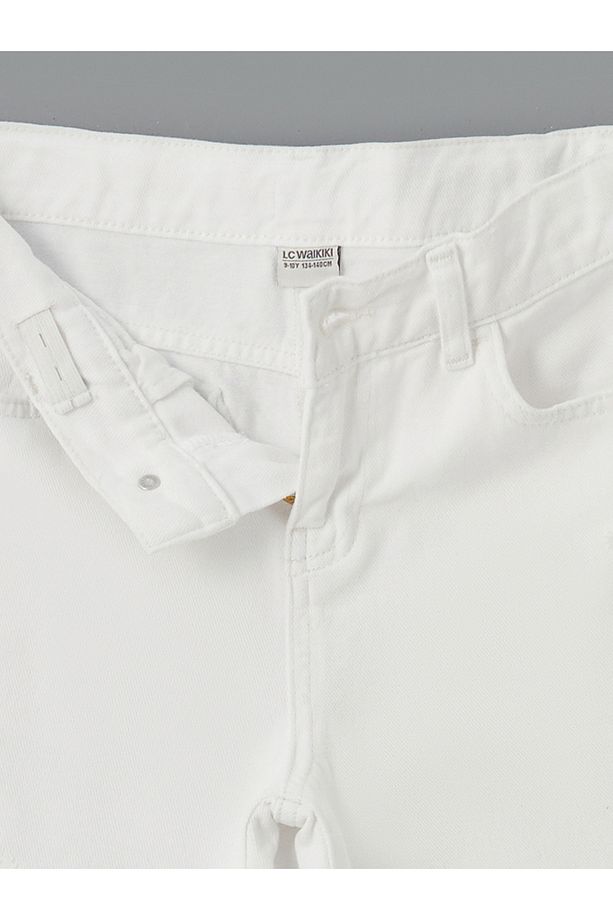 Beli Ayarlanabilir Lastikli Erkek Çocuk Jean Şort - 4