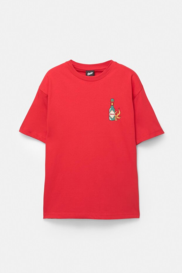 Ay Carmela işlemeli t-shirt - 6