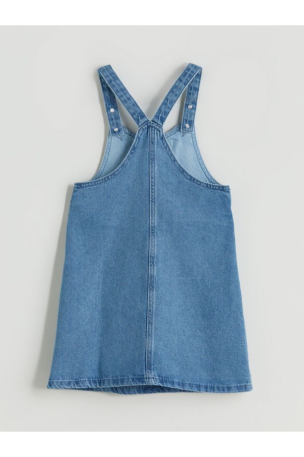 Hello Kitty Baskılı Kız Çocuk Jean Elbise - 3