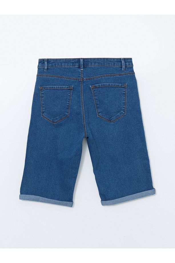 Dar Fit Kadın Jean Şort - 6