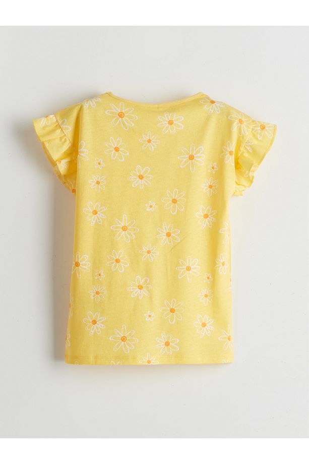 Bisiklet Yaka Kız Çocuk Şortlu Pijama Takımı - 3