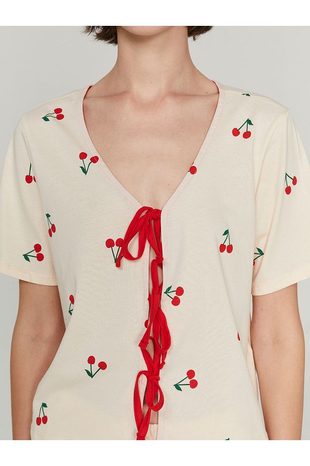 Kadın Şortlu Pijama Takımı Anne Kız Kombini - 7