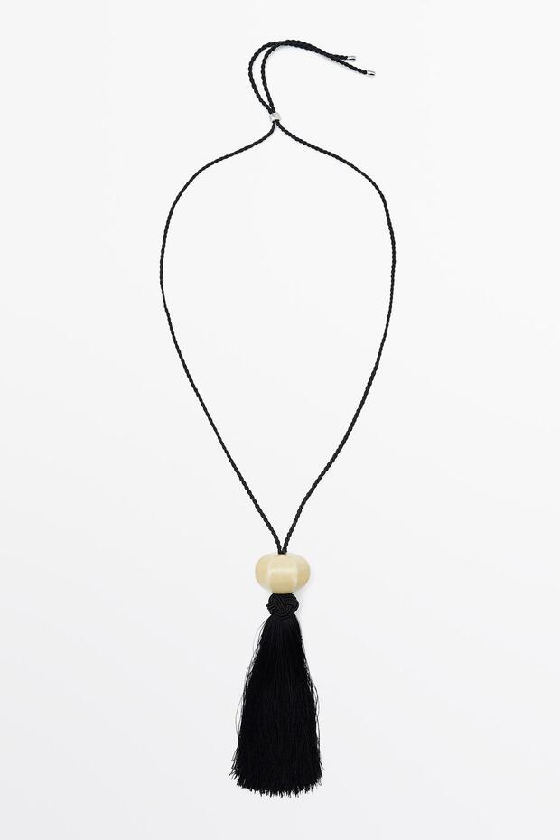 Seramik püsküllü kolye - 1