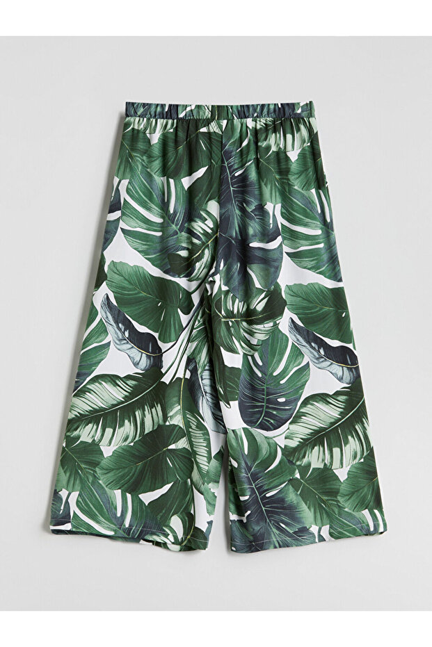 Create Your Style from Uzg Store |   Patterned Women's Capri with Elastic Waist - 6