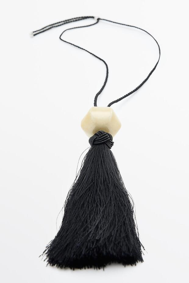 Seramik püsküllü kolye - 2