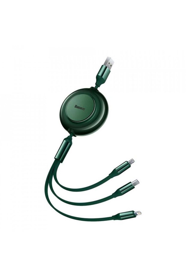 Retractable Data Cable - Bright Mirror 2 (CAMJ010006) - Green