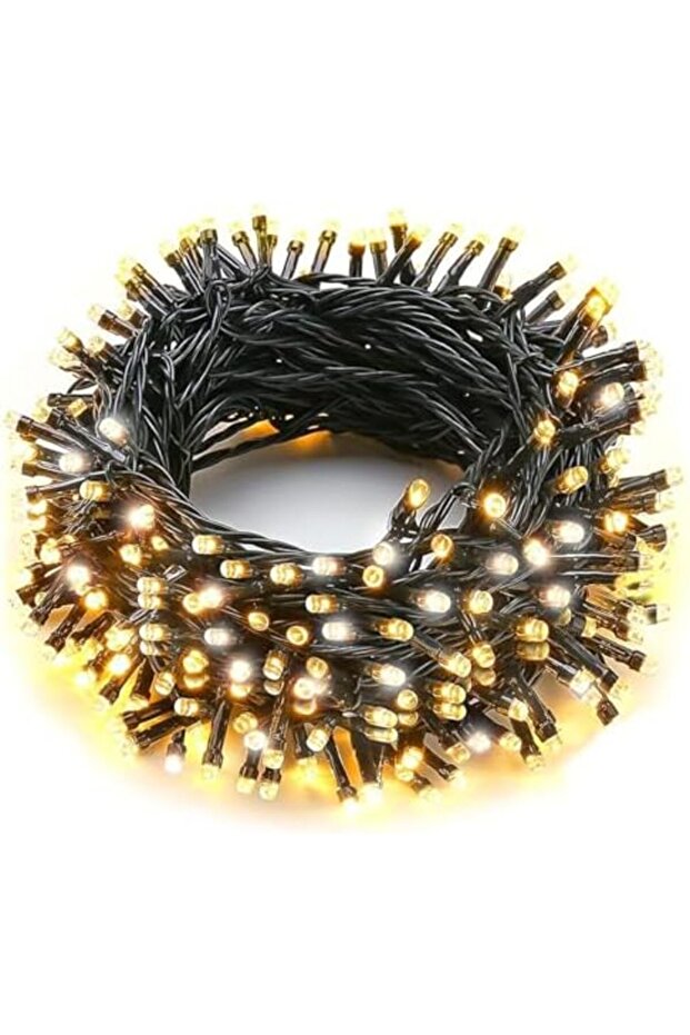 YU WELL LED String Lights 10m Warm White 100LEDs, IP44 Waterproof Pure Copper Wire, 8 Modes