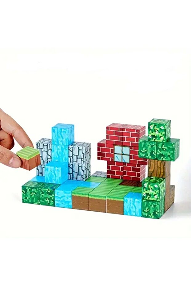 Minecube Inteligent Cuburi Magnetice de Constructie Craft Model 602, 32 buc - 4