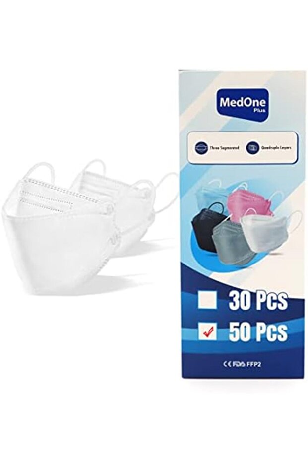Medone Plus 50pcs Disposable Face Mask Filter Face Mask - Individually Packaged