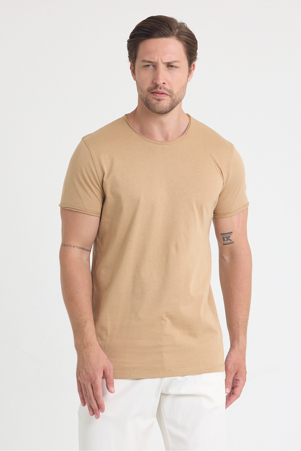 Guler pentru bărbați basic tricou - 4
