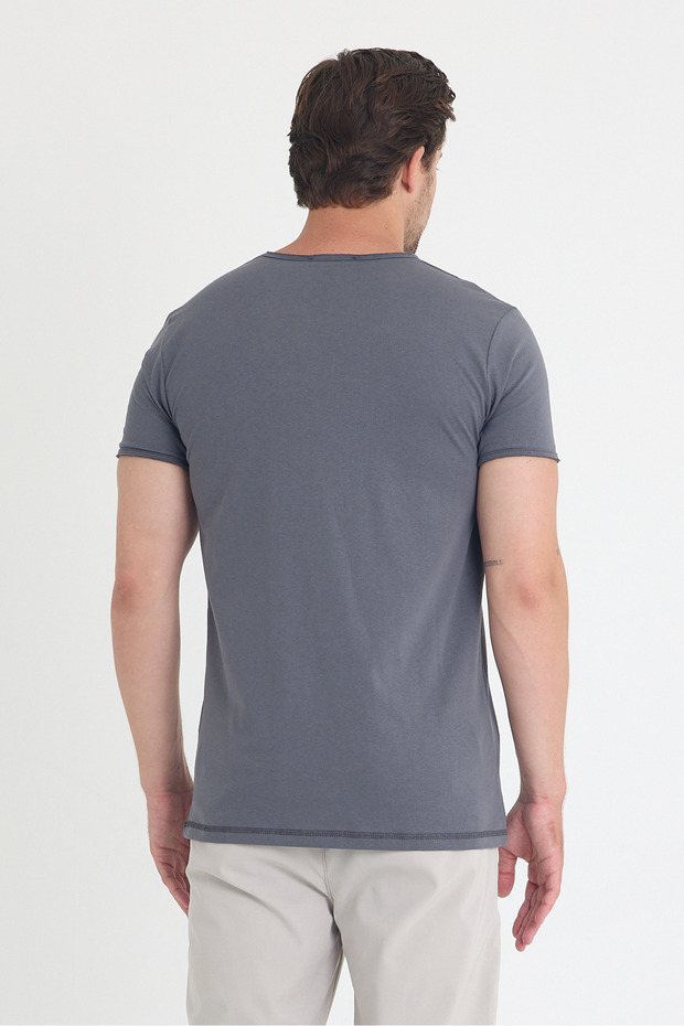 Guler pentru bărbați basic tricou - 6