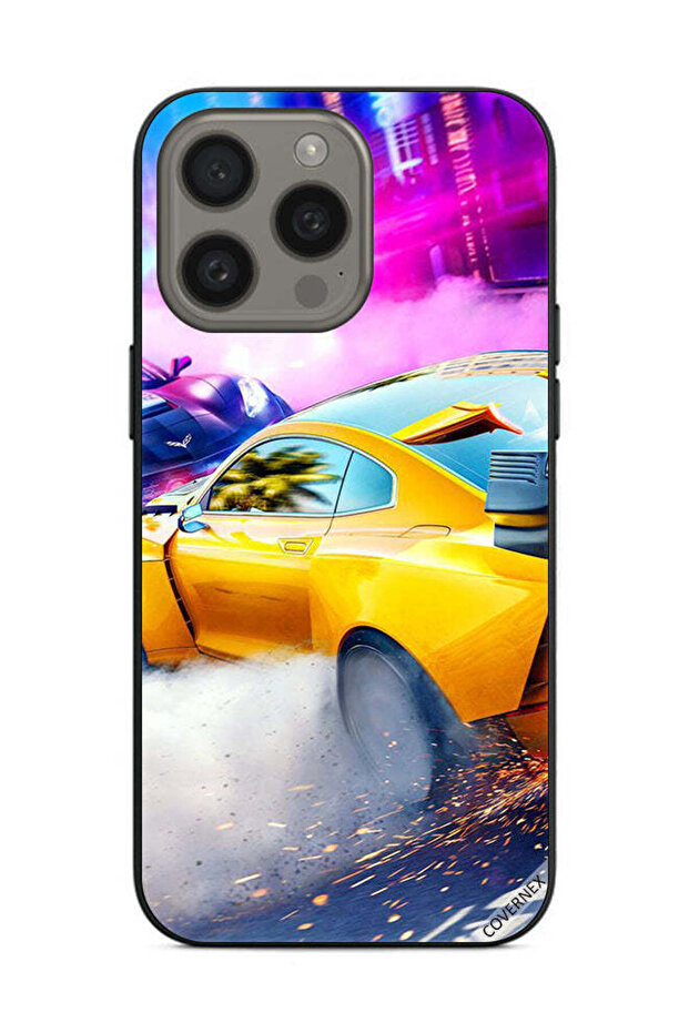 غطاء حماية لهاتف Apple iPhone 15 Pro Max سيارة سباق