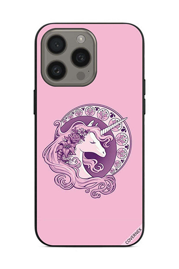 غطاء حماية لهاتف Apple iPhone 15 Pro Max بتصميم فن يونيكورن