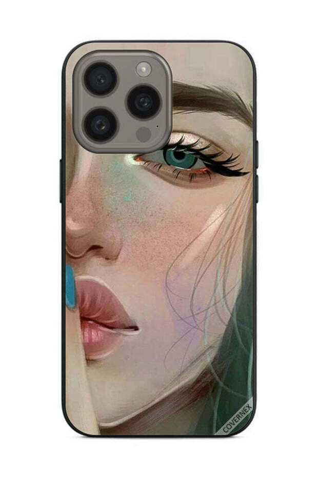 غطاء حماية لجهاز Apple iPhone 15 Pro Max، ششش، إنها حزينة