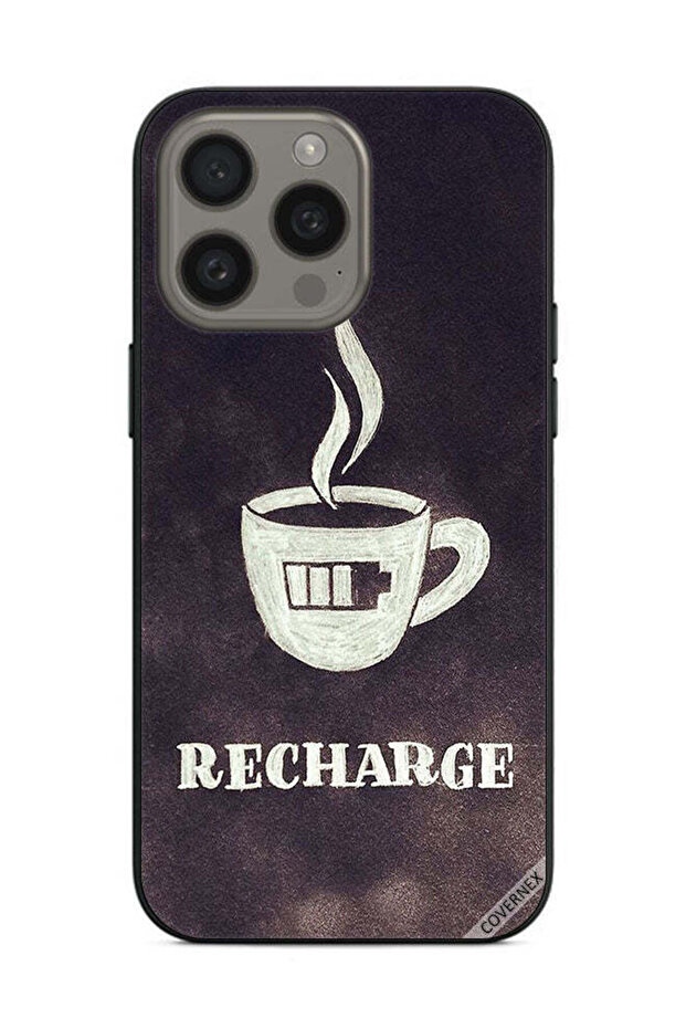 غطاء حماية لجهاز Apple iPhone 15 Pro Max Coffee Recharge