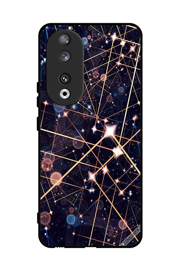 غطاء حماية لهاتف Honor 90 بنمط منحنيات الإضاءة