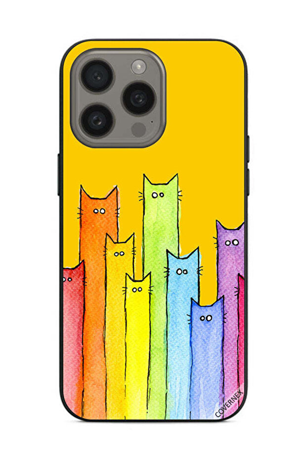 غطاء حماية لهاتف Apple iPhone 15 Pro Max بتصميم دمية قطة