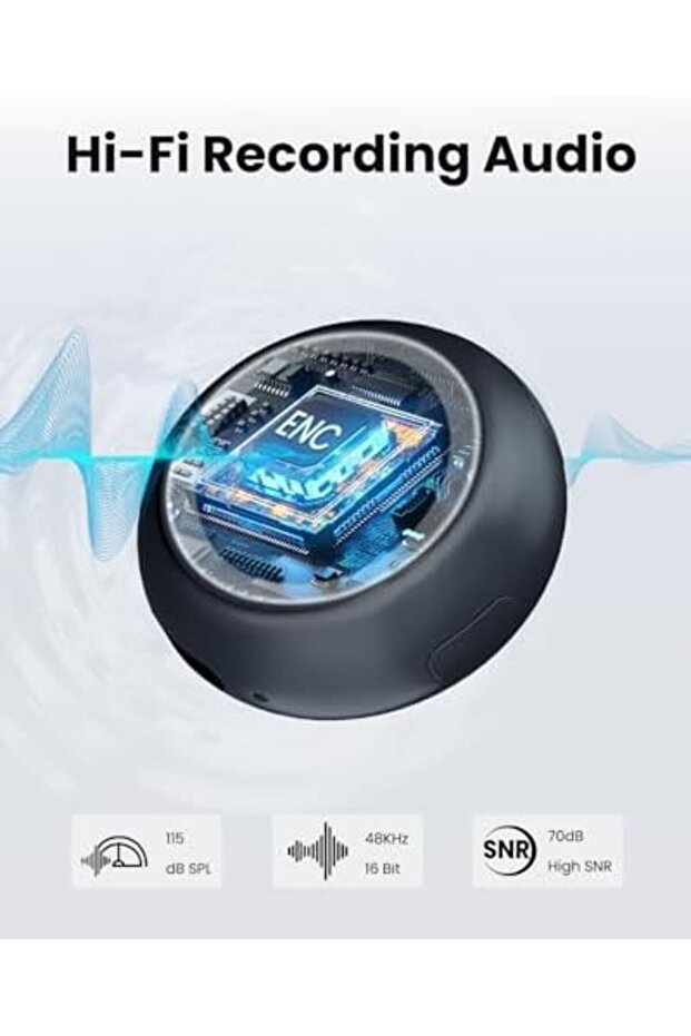 Wireless Lavalier Microphone for iPhone/Android, TNW A37 Mini Mic with Noise Cancellation, 40H, 50M - 6