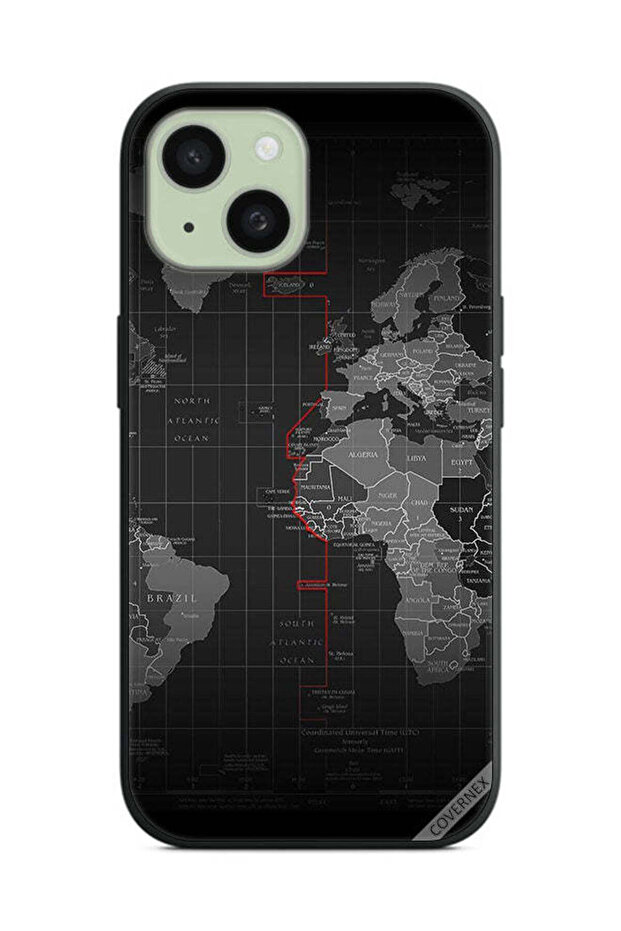 غطاء حماية لهاتف Apple iPhone 15 Plus خريطة العالم