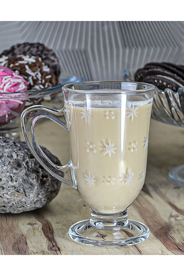 Latte Glass 200Cc Sema Patterned - 2