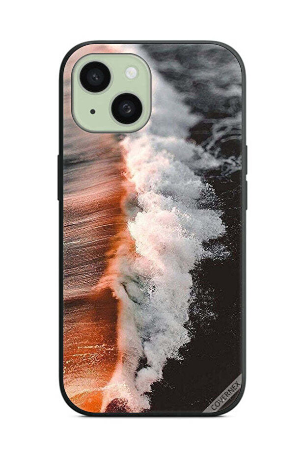 غطاء حماية لهاتف Apple iPhone 15 Plus، موجة مياه البحر