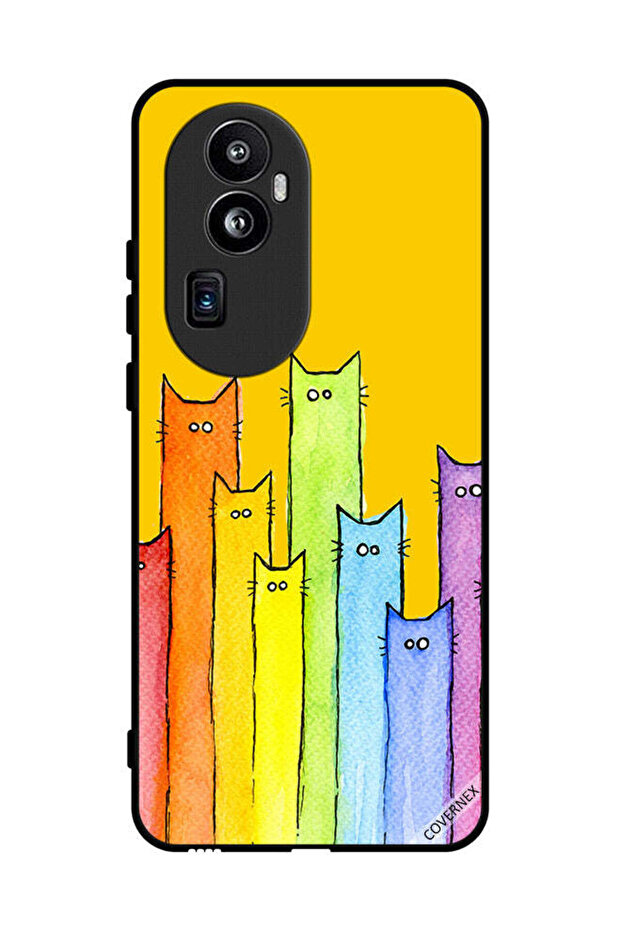 غطاء حماية لهاتف Oppo Reno 10 Pro Plus بتصميم دمية قطة