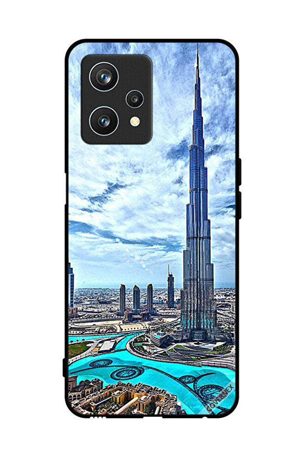 Protective Case Cover For Realme 9 Pro Burj Khalifa Tower Touching Clouds