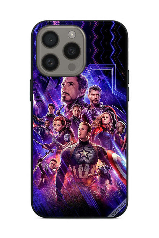 غطاء حماية لجهاز Apple iPhone 15 Pro Max مع خلفية Avengers Endgame