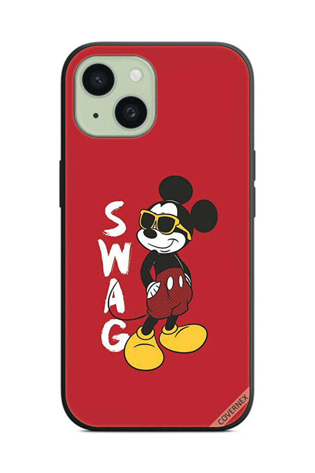 غطاء حماية لهاتف Apple iPhone 15 Swag Mickey Mouse
