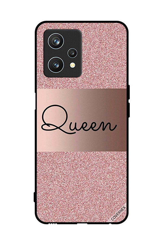 غطاء حماية لهاتف Realme 9 Pro بخلفية لامعة من Queen Glitters