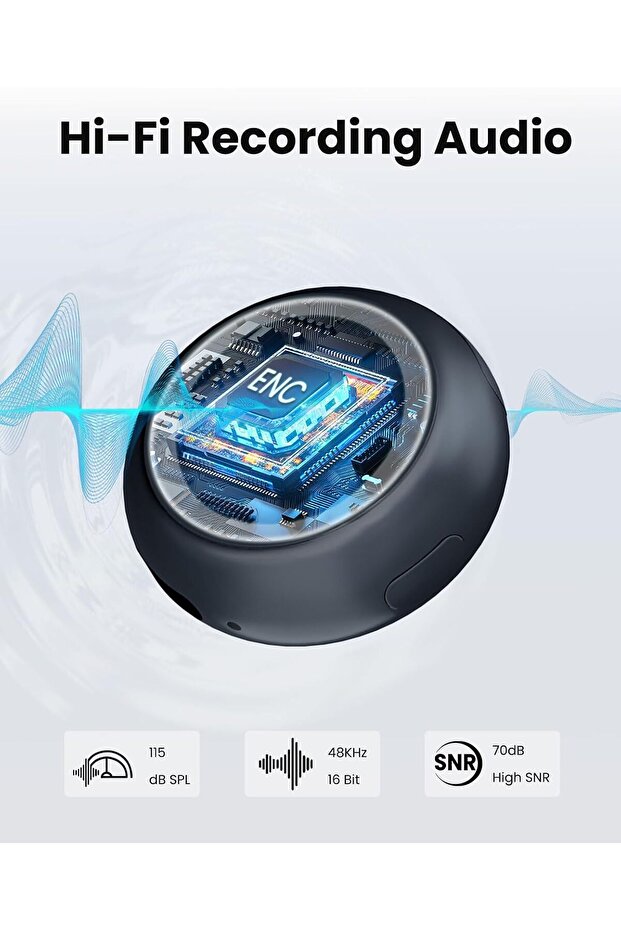 Wireless Lavalier Microphone for iPhone/Android, TNW A37 Mini Mic with Noise Cancellation, 40H, 50M - 5