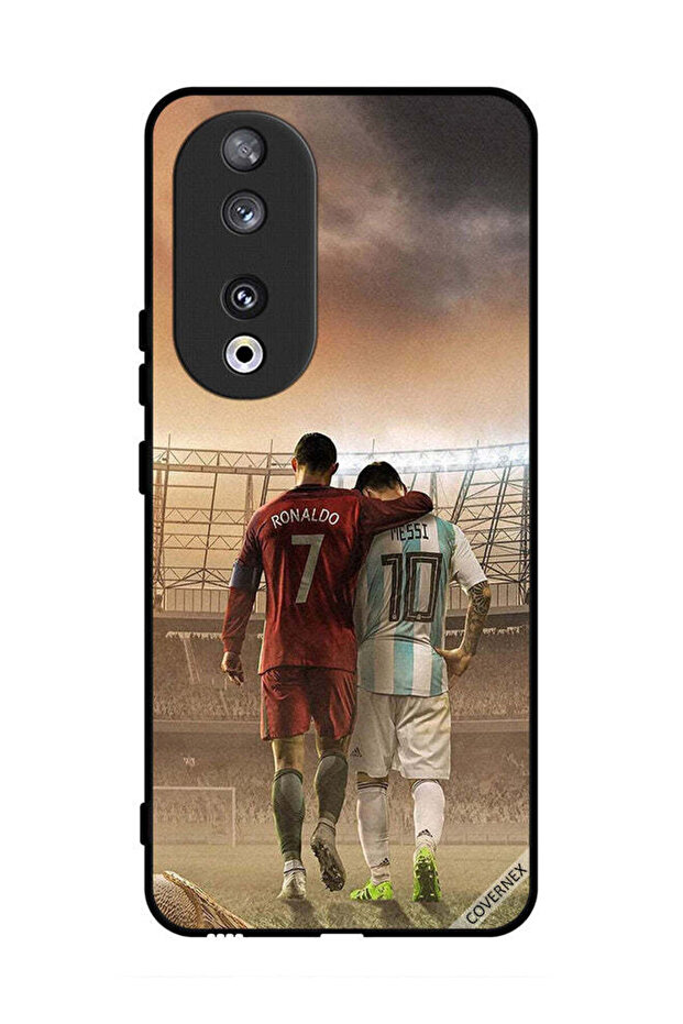 غطاء حماية لهاتف Honor 90 ميسي ورونالدو