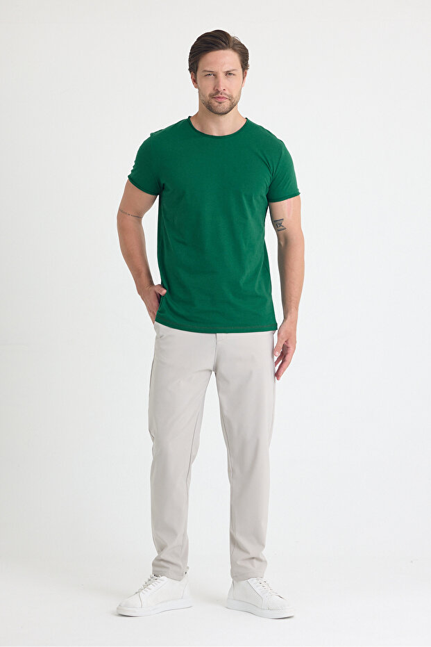 Men's Dirty Collar Basic T-Shirt - 5