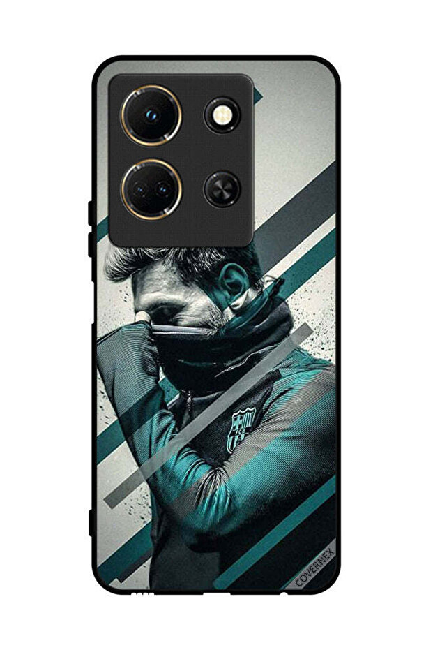 غطاء حماية لهاتف Infinix Note 30 وجه ميسي المختبئ