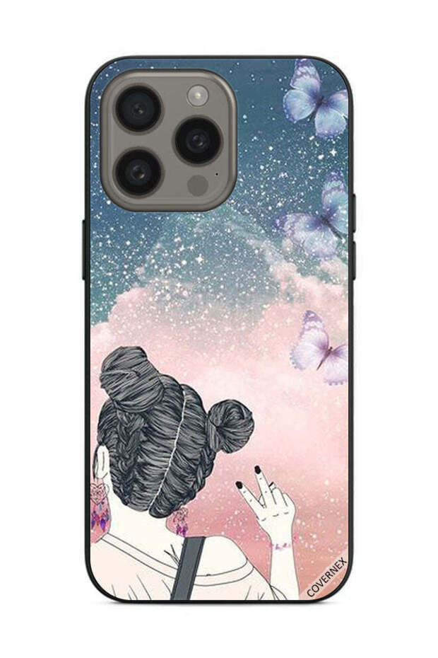 غطاء حماية لهاتف Apple iPhone 15 Pro Max بتصميم علامة النصر